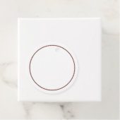 ラウンドメッセージカード – 茶縁ど色 フェイバータグ (インサイチュ)