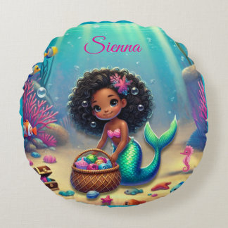 ラウンドメルマージングブラック/混合伝統装飾用クッション ラウンドクッション