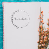 ラウンドモダンハンド書名前をカスタムする書店 セルフインキングスタンプ