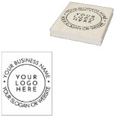 ラウンドモダンビジネスカスタムロゴWebサイト ラバースタンプ (押印)