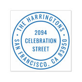 ラウンドモダンファミリ名差出人住所 セルフインキングスタンプ (デザイン)