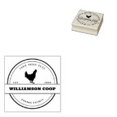 ラウンドモダン素朴ファームステッドエッグカートン ラバースタンプ (押印)