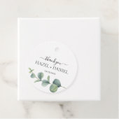 ラウンドユーカリプトゥスグリーンリー結婚式の引き出物サンキューユナイテッド フェイバータグ (インサイチュ)