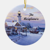 ラウンドライパーソナライズされたトハウスセラミックオーナメント セラミックオーナメント (正面)