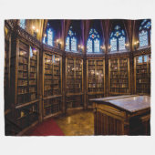 ラウンドライブラリ フリースブランケット (正面(横))