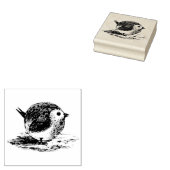 ラウンドリトルバードヴィンテージラバーアートスタンプ ラバースタンプ (押印)