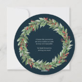 ラウンドリースビジネスホリデーカード シーズンカード (裏面)