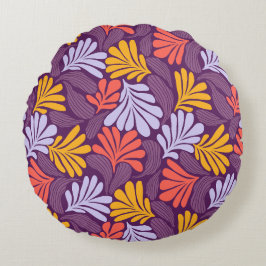 ラウンドレトロリーフ装飾用クッション ラウンドクッション