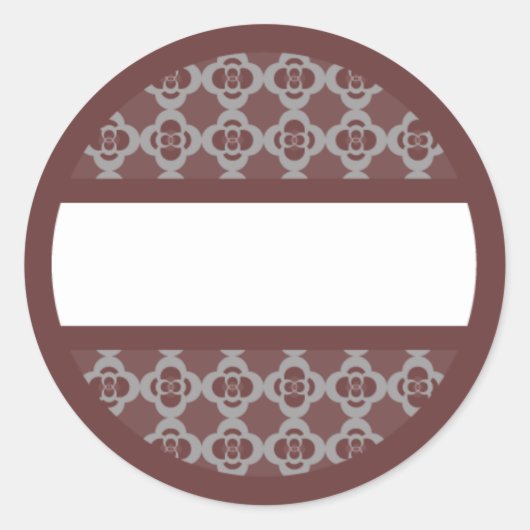 ラウンドレトロレッズラベル ラウンドシール (正面)