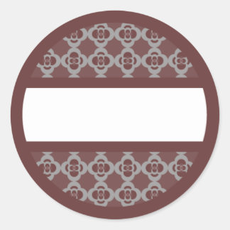 ラウンドレトロレッズラベル ラウンドシール