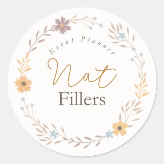 ラウンドロゴシール ラウンドシール (正面)