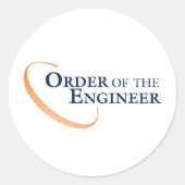 ラウンドロゴシール（20枚） ラウンドシール (正面)