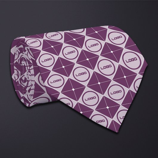 ラウンドロゴダイヤモンドパターンネクタイ ネクタイ