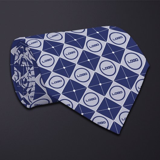 ラウンドロゴダイヤモンドパターンネクタイ ネクタイ