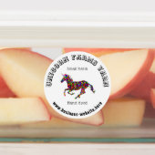 ラウンドロゴテンプレートビジネスラベルブラック文字 ラベル (貼付)