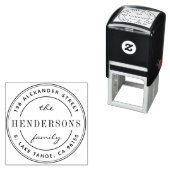 ラウンドロゴファミリ差出人住所 セルフインキングスタンプ (インサイチュ)