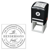 ラウンドロゴファミリ差出人住所 セルフインキングスタンプ (インサイチュ)