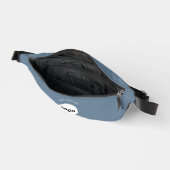 ラウンドロゴ文字プロモーションビジネスブルーグレー ファニーパック (見開き)