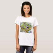 ラウンドロックテキサス州漫画の地図 Tシャツ (正面フル)