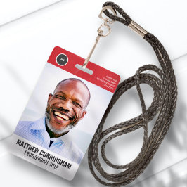 ラウンドロモダンゴ従業員の写真名バーコード バッジ