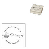 ラウンドヴィンテージカスタム図書室 ラバースタンプ (押印)