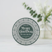 ラウンドヴィンテージグリーン+オフ白ケルト シーズンカード (スタンド正面)