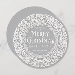 ラウンドヴィンテージグレー+オフ白ケルト シーズンカード