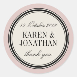 ラウンドヴィンテージラベル、結婚式の引き出物、色の選択 ラウンドシール