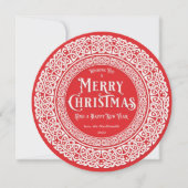 ラウンドヴィンテージ赤+オフ白ケルト シーズンカード (正面)