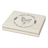 ラウンドヴィンテージ鶏卵カートン切手 ラバースタンプ (スタンプ)