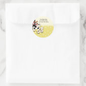 ラウンド住所 シールベビーモーカウイエロー ラウンドシール (バッグ)