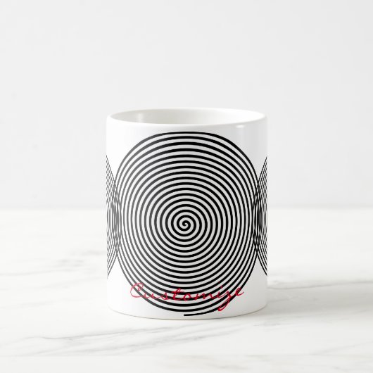 ラウンド催眠スパイラルサンダー_コーブ コーヒーマグカップ (中央)