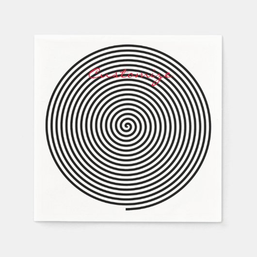 ラウンド催眠スパイラルサンダー_コーブ スタンダードカクテルナプキン (正面)