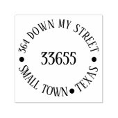 ラウンド差出人住所 セルフインキングスタンプ (デザイン)