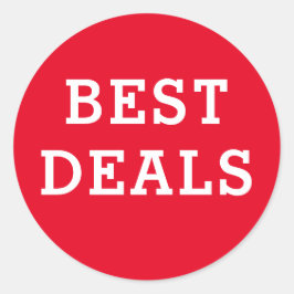 ラウンド最高のディア赤と白 ラウンドシール