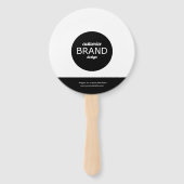 ラウンド白黒プロモハンドファンとロゴ ハンドファン (裏面)