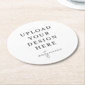 ラウンド紙コースター ラウンドペーパーコースター (アングル)