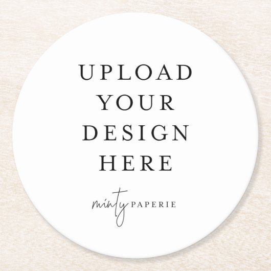 ラウンド紙コースター ラウンドペーパーコースター (正面)