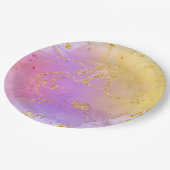 ラウンド紙プレートでカラーのスプラッシュを追加 ペーパープレート (アングル)