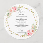 ラウンド結婚のメニューエレガントフローラ メニュー (正面)