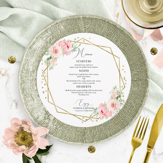 ラウンド結婚のメニューエレガントフローラ メニュー