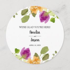 ラウンド結婚ズディナープレートありがとう