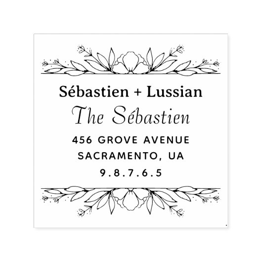 ラウンド結婚ズ セルフインキングスタンプ (デザイン)