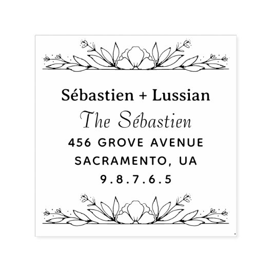 ラウンド結婚ズ セルフインキングスタンプ (デザイン)