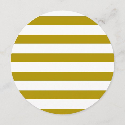 ラウンド結婚メニューシンプル金ゴールドエレガント書 メニュー (裏面)