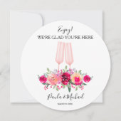 ラウンド結婚リハーサルディナープレートありがとう (正面)