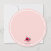 ラウンド結婚リハーサルディナープレートありがとう (裏面)