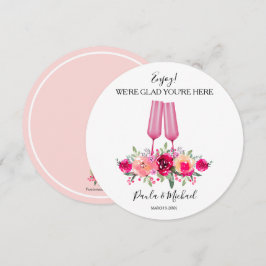 ラウンド結婚リハーサルディナープレートありがとう