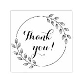 ラウンド葉リースダブル セルフインキングスタンプ (デザイン)