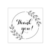 ラウンド葉リースダブル ラバースタンプ (インプリント)